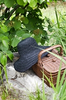 Fil de raphia biologique 100% pour sacs et chapeaux d'été en filet Lattan (40g) – Crochet DIY Corée du Sud – Mélange de couleurs naturelles de haute qualité