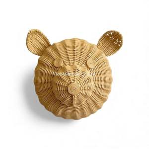 Décoration murale en rotin naturel fait main, tissée, suspendue, pour la chambre de bébé, amusante, écologique, décoration de la maison - Product Image 2