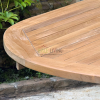 Table à manger moderne de luxe avec plateau en marbre arrondi pour une utilisation en intérieur et en extérieur dans le jardin, le patio, le balcon, meubles de maison