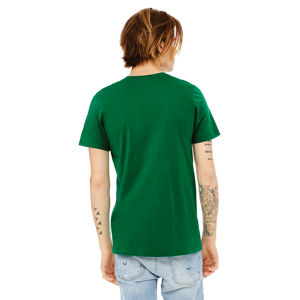 Camiseta de manga corta con cuello en V Unisex hecha a medida de alta calidad 100% Airlume peinado y algodón hilado en anillo - Product Image 3