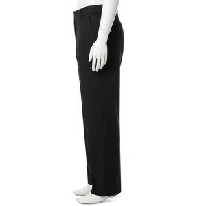 Pantalon droit en coton polyester laine anti-rides tissu lisse coupe classique pantalon décontracté d'affaires formel pour hommes et femmes - Product Image 5