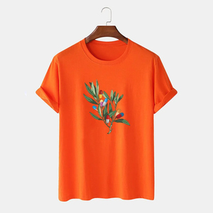 เสื้อยืดน้ำหนักเบาสำหรับผู้ชายใส่ได้ทั้งชายและหญิงผ้าคอตตอน100% น้ำหนักเบาออกแบบได้ตามต้องการสำหรับฤดูร้อน - Product Image 1