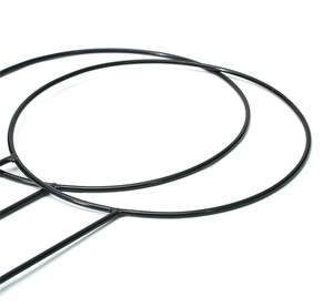 Round Plant Trellis for Indoor Pots Elegant Support for Vines Climbers and Houseplants in <b>black</b> color and L size - Product Image 3