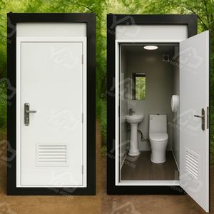 Baño Móvil Temporal, Lavabo Portátil Público, Unidad de Baño Prefabricada, Cabina de Baño Exterior para Uso en Obras de Construcción - Product Image 1
