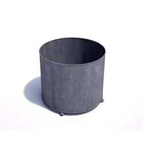 Diseño atractivo Maceta de metal galvanizado Plantas Hierbas Contenedor Forma redonda Tamaño personalizado para gran oferta - Product Image 1