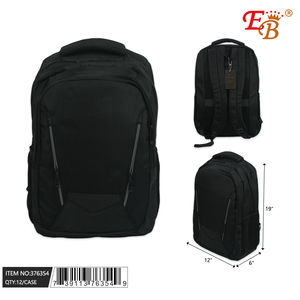 Zaino da viaggio nero da 19 \ "Set da 24 pezzi/CS resistente ed elegante per avventure in movimento - Product Image 1