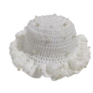 Crochet Foreign Trade for Cross-Border New Handmade Pleated Ruffled Personality Adult Fisherman <b>Hat</b> Character Breathable Cotton - Product Image 6