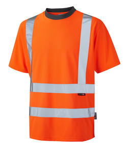 Camiseta de Seguridad Reflectante de Alta Visibilidad ANSI para Hombre, Tráfico Aeroportuario, Seguridad Vial - Product Image 4