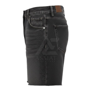 Pantalones Cortos Vaqueros para Hombre, Corte Estructurado, Acabado Limpio y Diseño Minimalista, para Actividades al Aire Libre y Viajes - Product Image 4