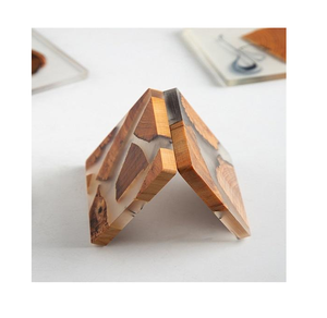 Résine d'aspect naturel et sous-verre en bois en vrac en gros pour boissons imprimé personnalisé à une qualité incroyable - Product Image 1