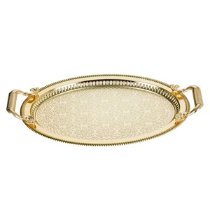 Expensive Brass Serving <b>Trays</b> Gold Finished Rectangle Shape For Home & Hotels Tabletop Snacks And <b>Drinks</b> Serving <b>Trays</b> - Product Image 3