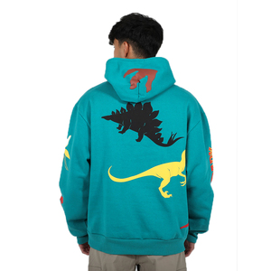 Sudadera corta con capucha para hombre, fabricante oem, 100% algodón, con borde cortado, dobladillo sin procesar, Impresión de farol, personalizada - Product Image 5