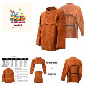 Chaquetas de soldadura resistentes y transpirables, chaqueta resistente al fuego, ropa de soldador, seguridad Industrial, nuevo diseño 2025 - Product Image 6