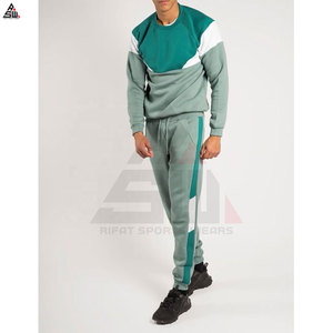 Nouveau design à la mode décontracté solide hommes survêtement vêtements d'hiver 100% coton polaire respirant en gros - Product Image 3