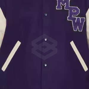 Dernier modèle de veste Letterman Veste Letterman de couleur personnalisée à manches longues à bas prix fabriquée au Pakistan - Product Image 6