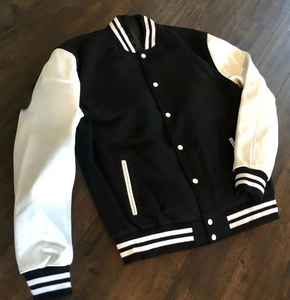 Personnalisable Vintage Varsity Jacket 100% Laine Logo Brodé sur le devant Taille XS Fermeture à Glissière Hiver Oem Service - Product Image 2