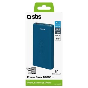 Power Bank 10000mAh Blue Intelligent Charge IC Fast Charging <b>Battery</b> <b>Backup</b> - Product Image 2