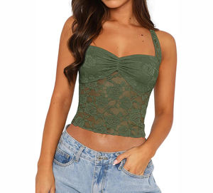 Wholesales Plain Color Women <b>Crop</b> <b>Top</b> <b>Sexy</b> Short Sleeves Customized Logo Blank Button Spandex Polyester Women Tee <b>Top</b> - Product Image 1