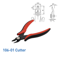 Outil de coupe en acier de qualité industrielle Hakko 106-01 avec poignée souple et finition oxyde noir