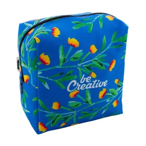CreaBeauty Personalized RPET Square L <b>Toiletry</b> Bag Custom Merchandise Trousse - Product Image 1