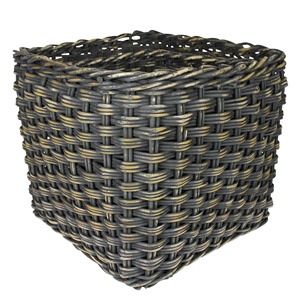 Set of 2 <b>Square</b> Rattan <b>Baskets</b> in Moss Green Handmade <b>Storage</b> <b>Basket</b> Wholesale eco-friendly Made in Viet Nam - Product Image 3