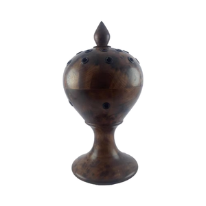 เครื่องเผาเครื่องหอม mukhar งานทำจากไม้ที่ดีที่สุดในอินเดียความสวยงามของตกแต่งบ้านเครื่องหอม bukhoor & อโรมาเทอราพีดีไซน์แบบอาหรับ - Product Image 1