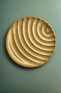Plateau de service en aluminium doré décoratif avec logo personnalisé vaisselle ronde en métal pour hôtels et restaurants pour décorations de mariage - Product Image 5