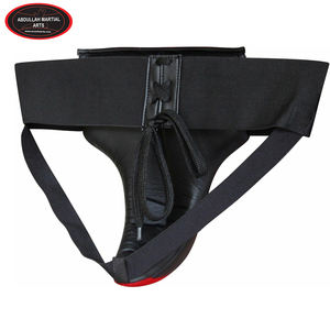 Color de contraste rojo y negro, buena venta, haga su propio logotipo personalizado, protector de ingle de boxeo de ABDULLAH MARTIAL ARTS - Product Image 6