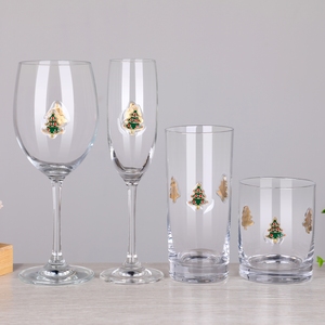 Metálico pegado 3D esmalte decorativo emblema icono adjunto vino tinto beber champán flauta rocas Highball Collins Glass - Product Image 4