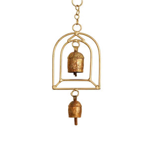 Modern Style Gold Metal Bird <b>Wind</b> <b>Chime</b> Bells Greatest Quality Fancy Design Wall Hanging Cow Bell Christmas Decoration On-Sale - Product Image 5