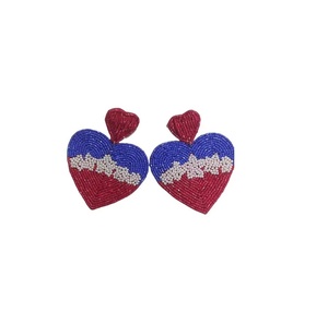 Pendientes de cuentas bordados de joyería de moda para regalos de boda y fiesta para pendientes de cuentas para mujeres pendiente embalaje estándar - Product Image 1