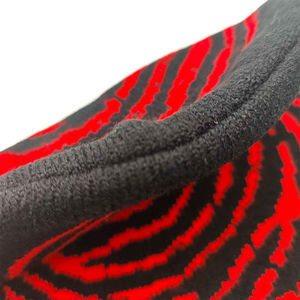 Chapeaux d'hiver unisexes personnalisés mince bonnet jacquard tricoté noir avec logo de designer imprimé pour la scène de plage-Fabricant direct - Product Image 3