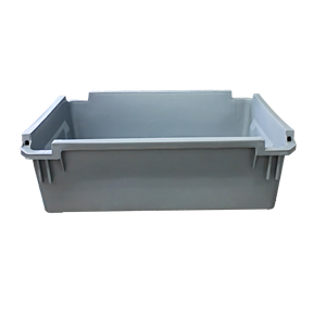 CN02 Caisse de stockage de matériaux en PP empilable et recyclable multi-taille de qualité commerciale Poignée sérigraphiée Aliments pour animaux de compagnie Aliments pour animaux de compagnie - Product Image 5