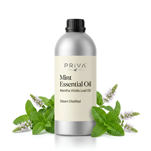 Aceite Esencial de Menta Orgánico 100% Puro, Mentha Viridis, Destilado al Vapor, USDA Ecocert, Marruecos, Venta al Por Mayor, Cosmética, Aromaterapia - Product Image 1