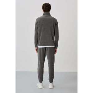 Conjunto Deportivo Informal para Hombre Carol 85226, Diseño Ligero de Felpa Gris Oscuro - Product Image 1