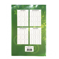 Cahier d'exercices imprimé A4 Afrique, format lettre, 96 pages, reliure piquée, papier écologique, lignage français, vert, pour l'école