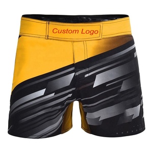 Short MMA en satin personnalisé Vêtements de sport de combat sublimés pour hommes Shorts de compression pour hommes pour le combat Créez votre propre motif - Product Image 1