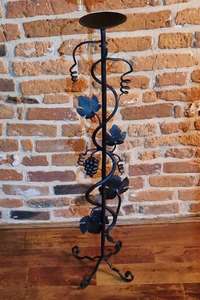 Bougeoir en métal au design antique de luxe avec finition en poudre noire bougeoir de qualité supérieure - Product Image 4