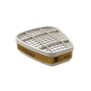 Cartucho de gas ácido de vapor de mercurio 3M 6007 con aprobación NIOSH que ofrece protección respiratoria contra productos químicos tóxicos. - Product Image 5