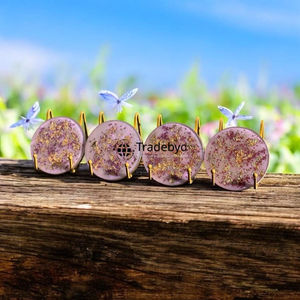 Handmade Luxury Square Resin Coaster Set Premium Quality Customizable Colors for Home Table Decor Cafe <b>Bar</b> Tradebyd - Product Image 3