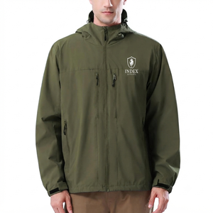 Veste Softshell Homme Imperméable Coupe-Vent Respirante à Capuche avec Fermeture Éclair pour l'Hiver et les Activités de Plein Air - Product Image 1