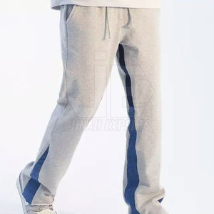 Pantalones de chándal apilados a buen precio para hombre, pantalones hechos a medida con el último diseño, pantalones de cintura alta o media para hombre, Pantalones rectos curvos a rayas - Product Image 2