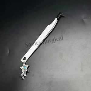 Pince à épiler pour greffe de cils en acier inoxydable de haute qualité, stock multi-pièces haut de gamme, pince à épiler élégante - Product Image 2