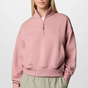 Sudaderas personalizadas de media cremallera para mujer, ropa de abrigo de media cremallera para mujer - Product Image 1
