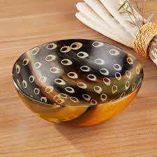 ชามสลัดควายฮอร์นทำด้วยมือชามสลัดฮอร์นธรรมชาติทำด้วยมือเป็นมิตรต่อสิ่งแวดล้อม - Product Image 3