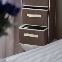 MA36 Petite armoire de rangement pliable en tissu personnalisée OEM Prix d'usine pour les bijoux Sac à cosmétiques Outils Organisation de stockage à domicile