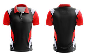 Camiseta de manga corta informal para hombre, camisetas de polo, patrón sólido, sublimación personalizada, camisa deportiva para exteriores, hecha de poliéster - Product Image 3