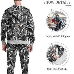 Conjunto Deportivo de Lujo Personalizado al por Mayor para Hombre, Ropa Deportiva de Alta Calidad en Felpa Técnica, Transpirable, Estampada, Sublimada - Product Image 3