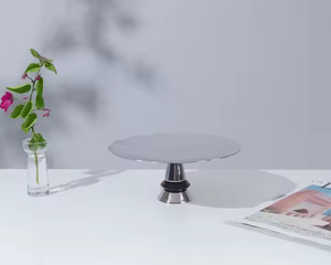 Vaisselle à deux étages accessoire de dessert support à gâteau en métal pour fête de mariage fêtes de mariage hôtels support à gâteau par décor impex - Product Image 4