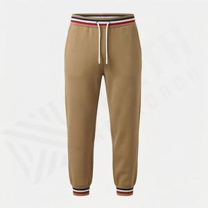 Pantalon de survêtement pour homme 100% coton, pantalon de survêtement chaud d'hiver, taille élastique, style décontracté, taille mi-haute, service OEM disponible - Product Image 1